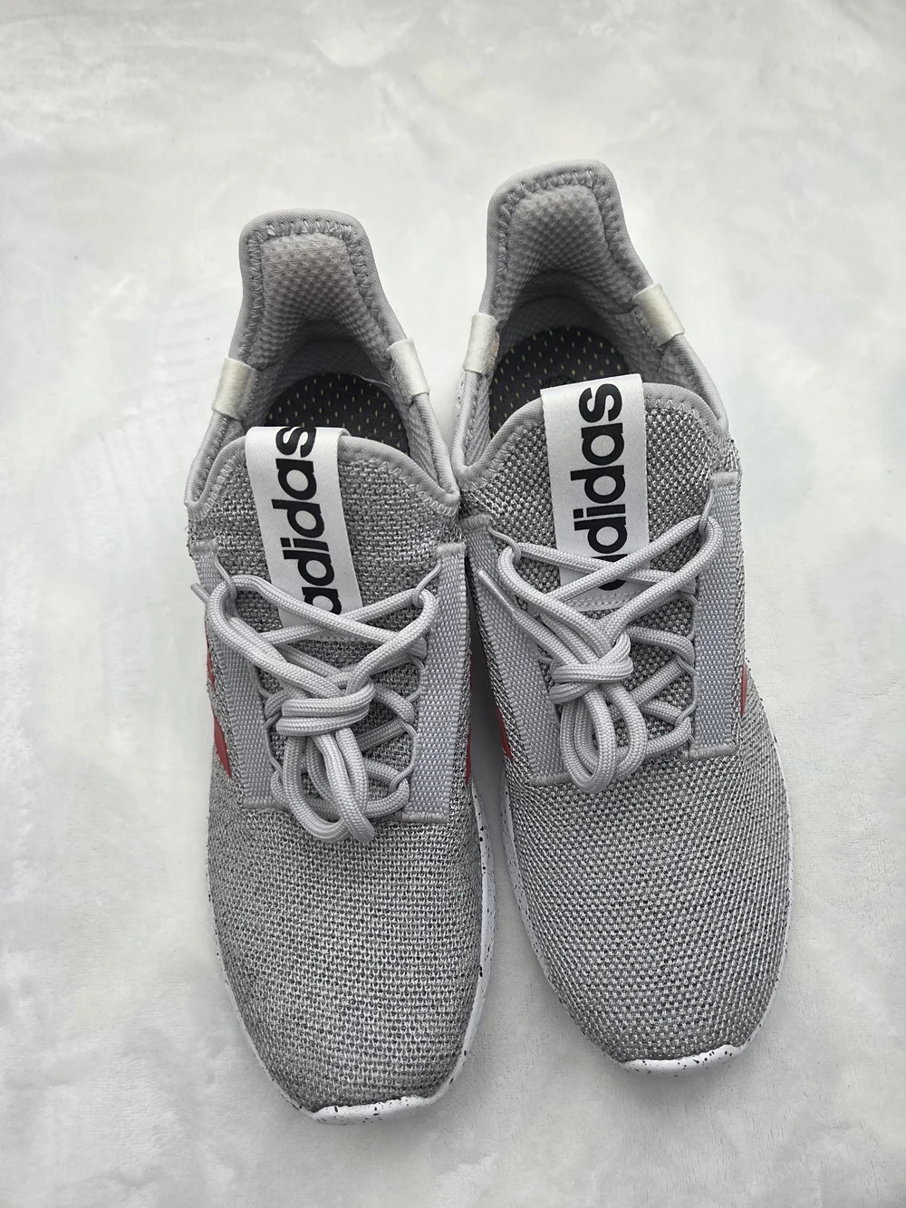 adidas Kaptir 2.0 Men’s 11 Grey Vivid Red Cloudfoam Sneakers GW6935